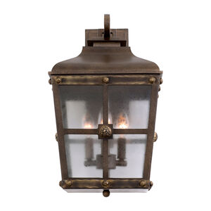 Sherwood 3 Light 19 inch Aged Bronze Outdoor Wall Sconce