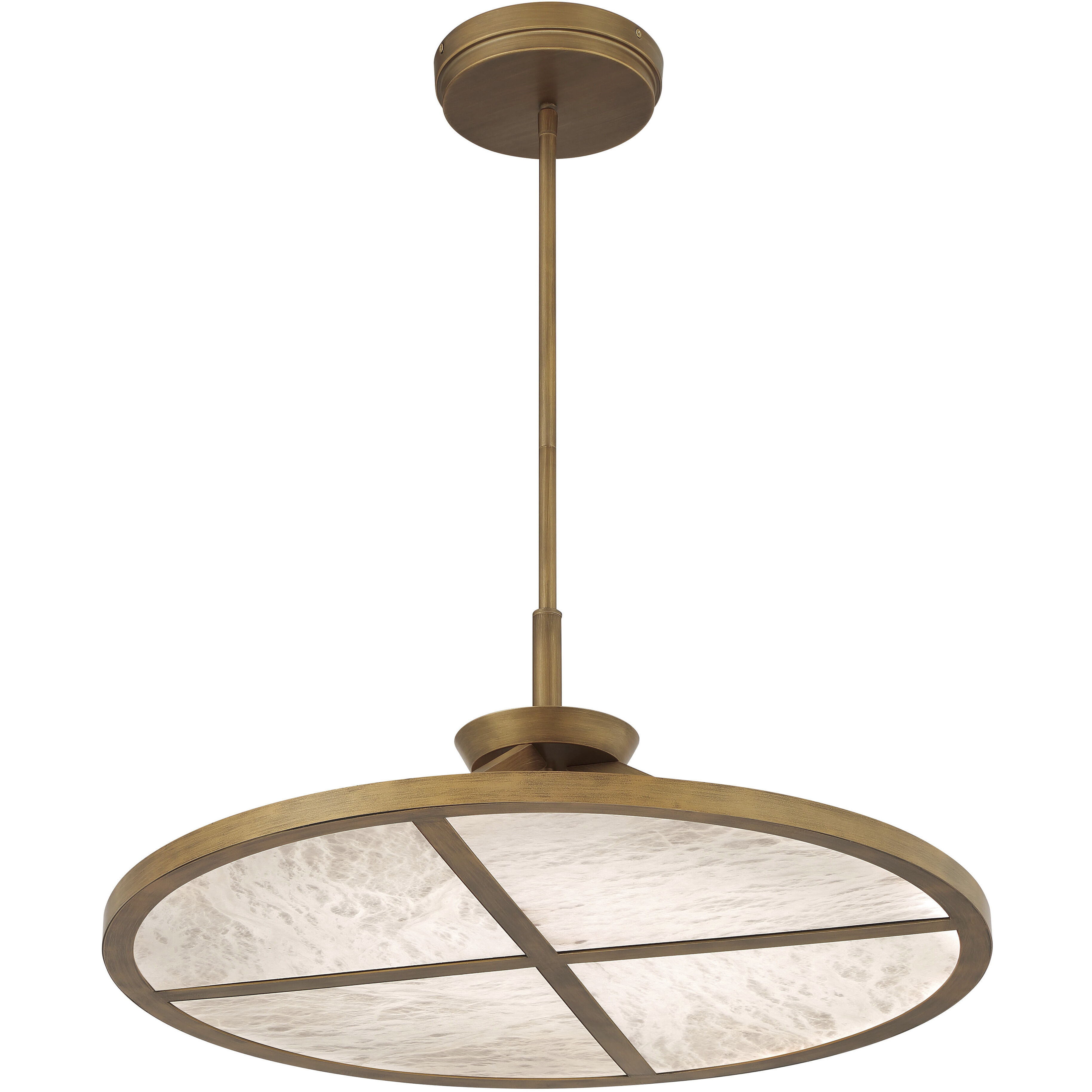 Stiles LED 28 inch Ashen Gold Pendant Ceiling Light