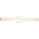 Razors Edge LED 31.5 inch Chrome Bath Vanity Wall Light
