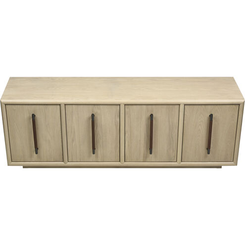 Yearling 74 X 18 inch Light Oak with Brown Credenza