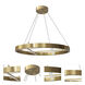 Dante LED 24 inch Aged Brass Chandelier Ceiling Light