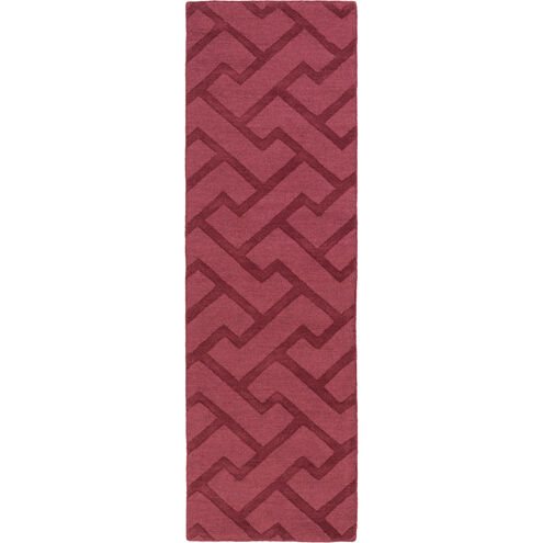 Mystique 96 X 30 inch Purple Runner, Wool