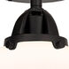 Nouveau 2 Beacon LED 12 inch Matte Black Semi-Flush Mount Ceiling Light in Matte White Glass