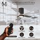 Atlas Irene-5HLK 52 inch Textured Bronze with Barnwood Tone Blades Ceiling Mount Paddle Fan in Barn Wood, Flush Mounted