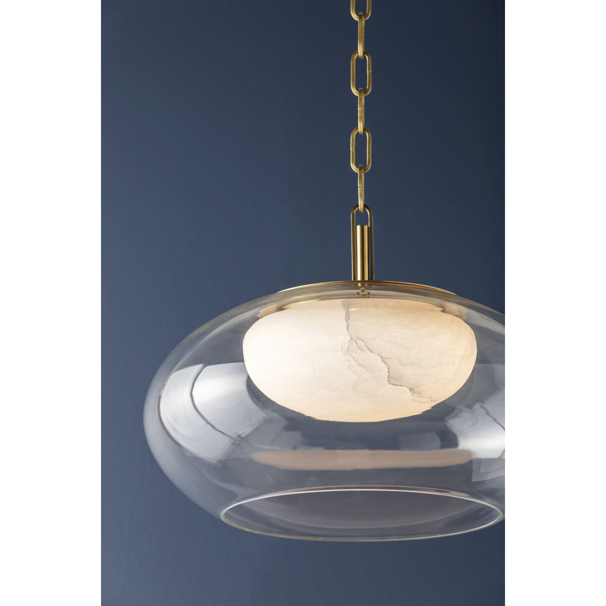 Moore LED 17 inch Aged Brass Pendant Ceiling Light
