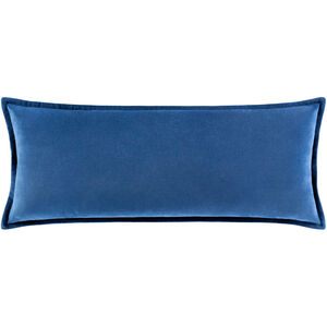 Cotton Velvet 30 X 12 inch Navy Pillow Kit, Lumbar