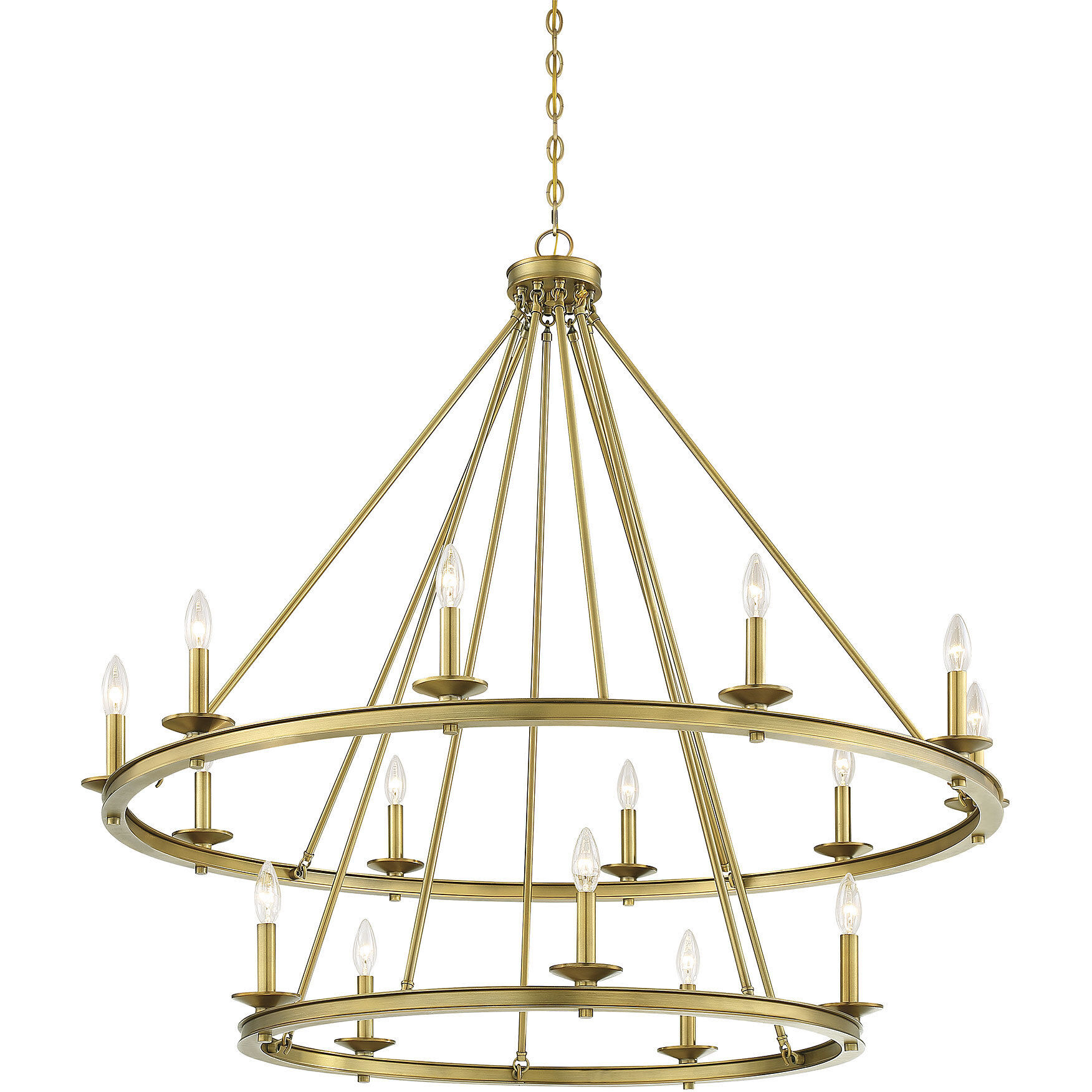 Middleton 15 Light 45 inch Warm Brass Chandelier Ceiling Light, Essentials