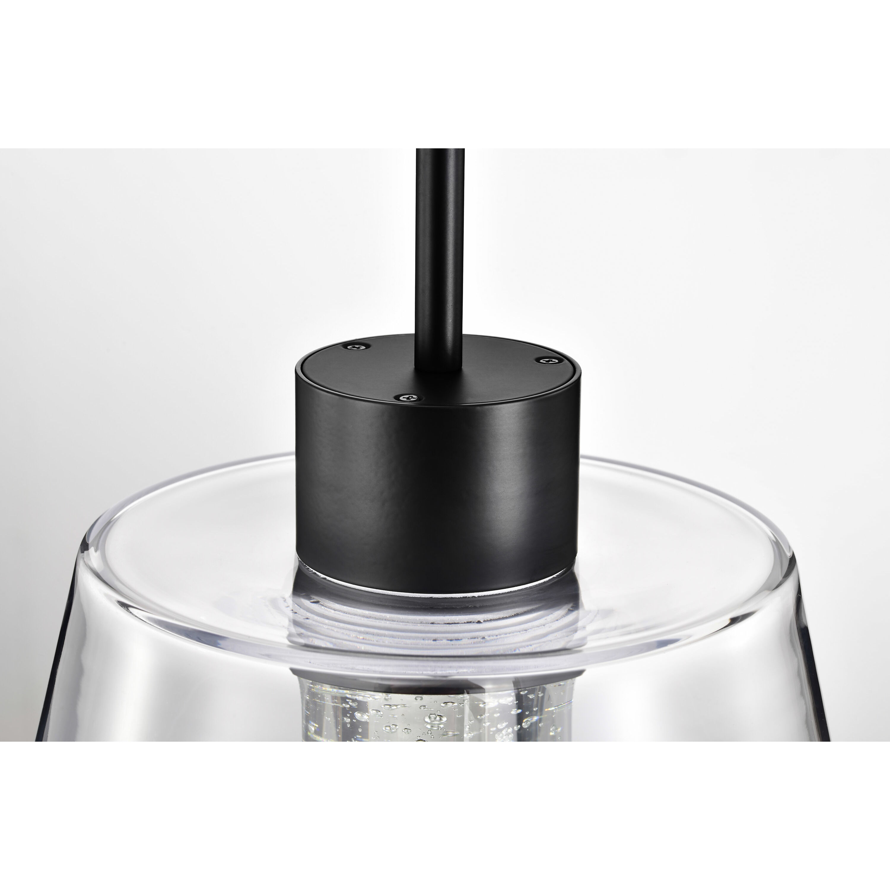 Aura LED 12 inch Matte Black Pendant Ceiling Light