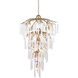 Quatervois 13 Light 27 inch Champagne/Natural Chandelier Ceiling Light