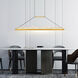 Himalayas LED 48 inch Brass Island/Pool Table Light Ceiling Light