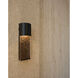 Cascata 20 inch Black/Aged Copper Outdoor Wall Sconce