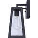 Coralea 1 Light 10.75 inch Sand Black Outdoor Wall Lantern