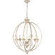 Jules 25.5 inch 60.00 watt Antique Ivory Chandelier Ceiling Light