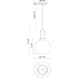 Alora Mood Soji 1 Light 7.88 inch Brushed Nickel Pendant Ceiling Light in Clear