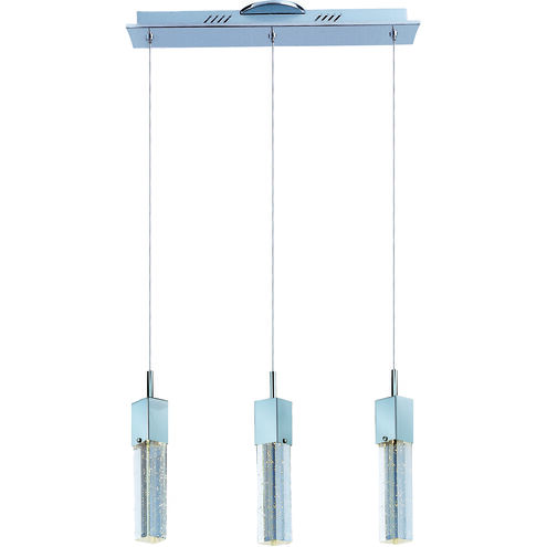 Fizz III LED 19.5 inch Polished Chrome Linear Pendant Ceiling Light