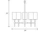 Lumenaria 5 Light 23.25 inch Brushed Nickel Chandelier Ceiling Light in Rectangle, Incandescent