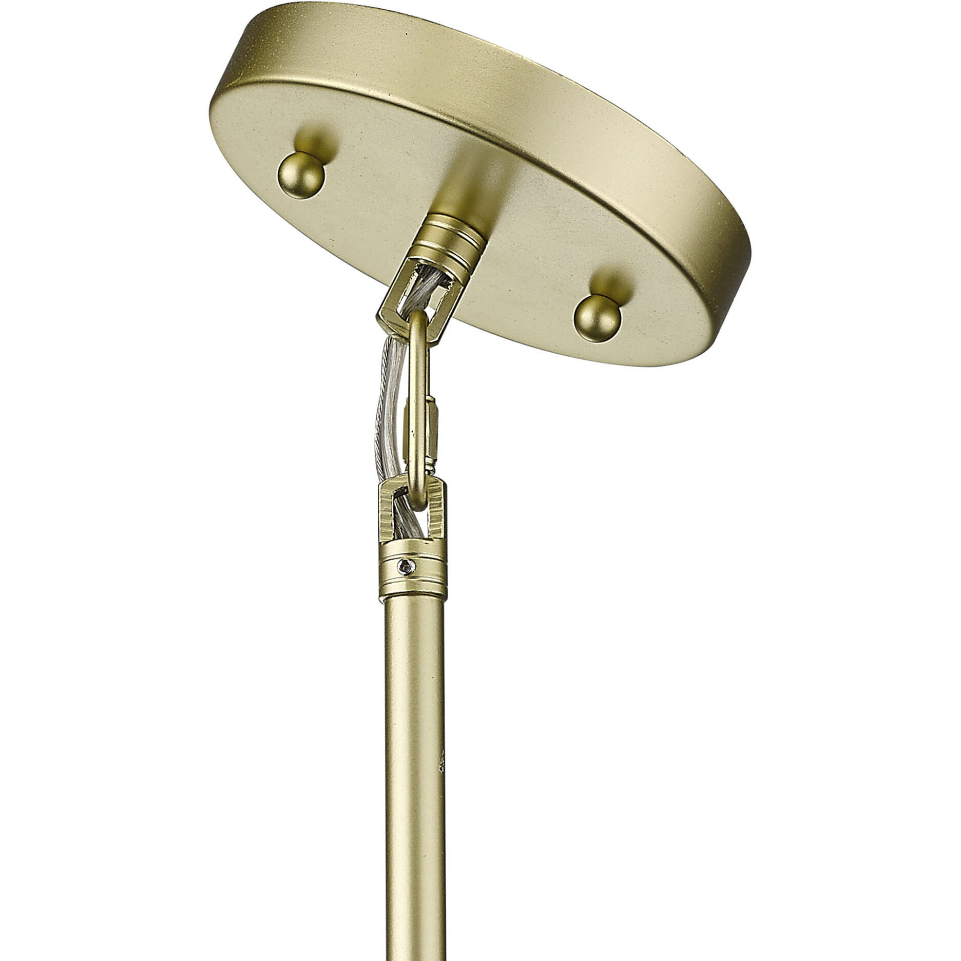 Yep Zoey Pendant Ceiling Light in Olympic Gold, Matte Black, Large