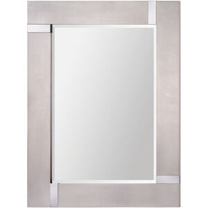Capiz 40 X 30 inch Silver Leaf Wall Mirror