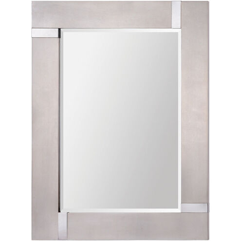 Capiz 40 X 30 inch Silver Leaf Wall Mirror