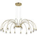 Yep Vario 16 Light 47 inch Titanium Gold Chandelier Ceiling Light