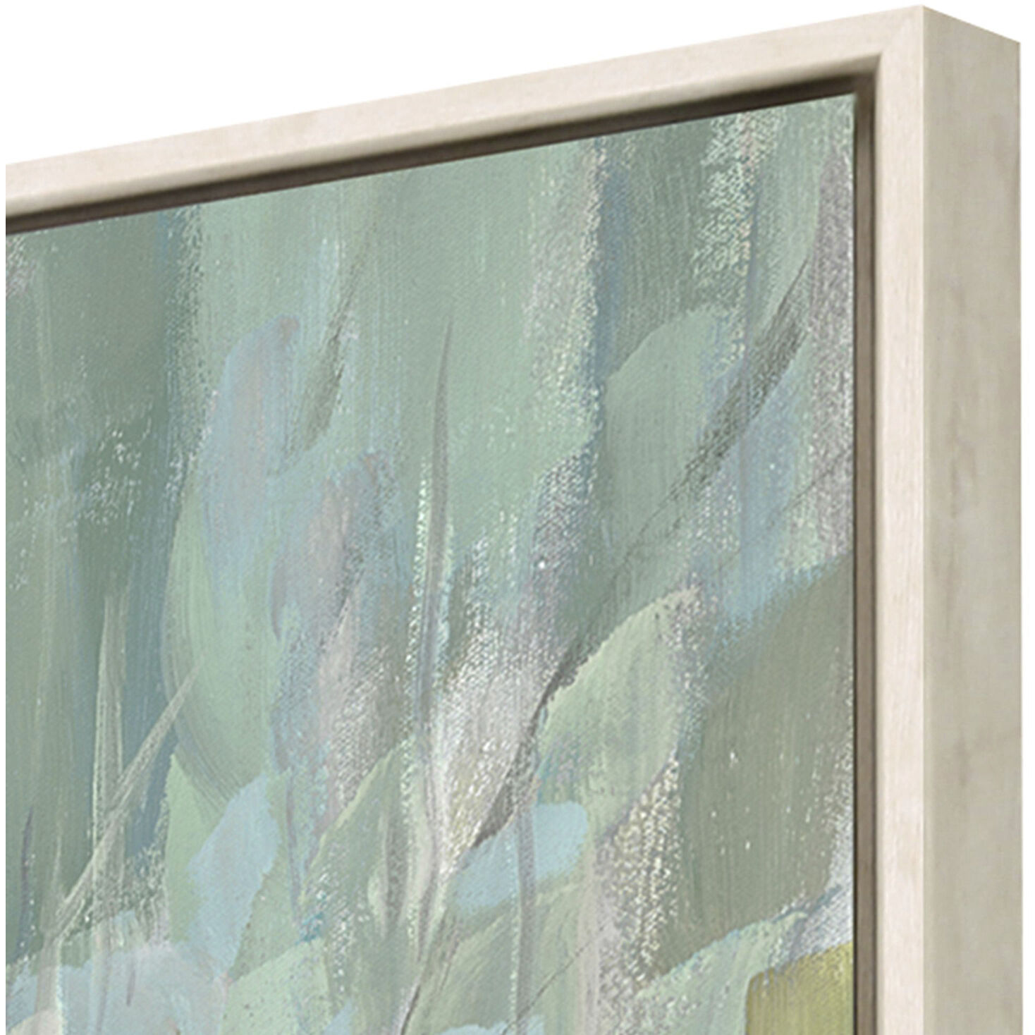 Summer Trees Gray and Green and Multi and Neutral Canvas