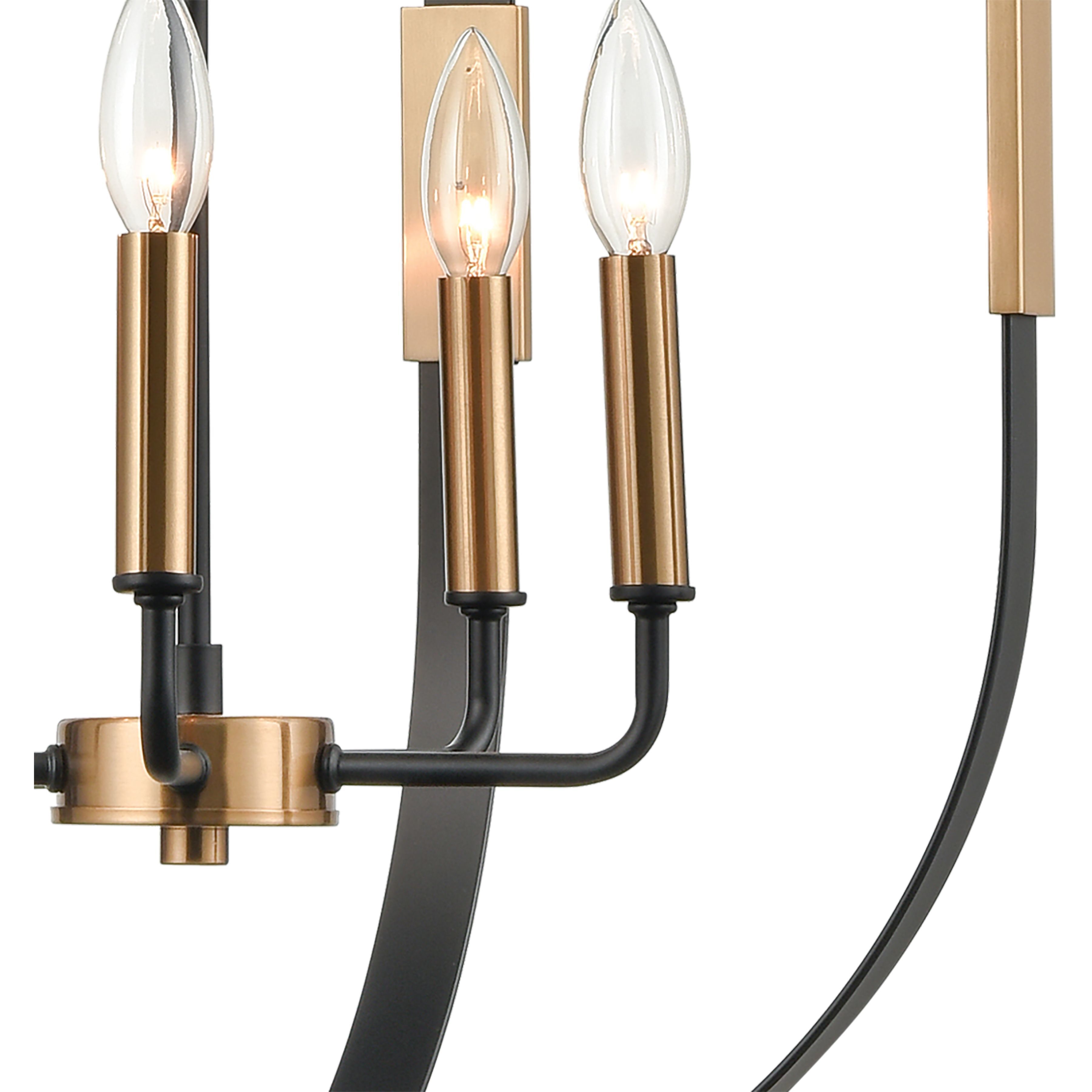 Heathrow 5 Light 20 inch Matte Black Chandelier Ceiling Light