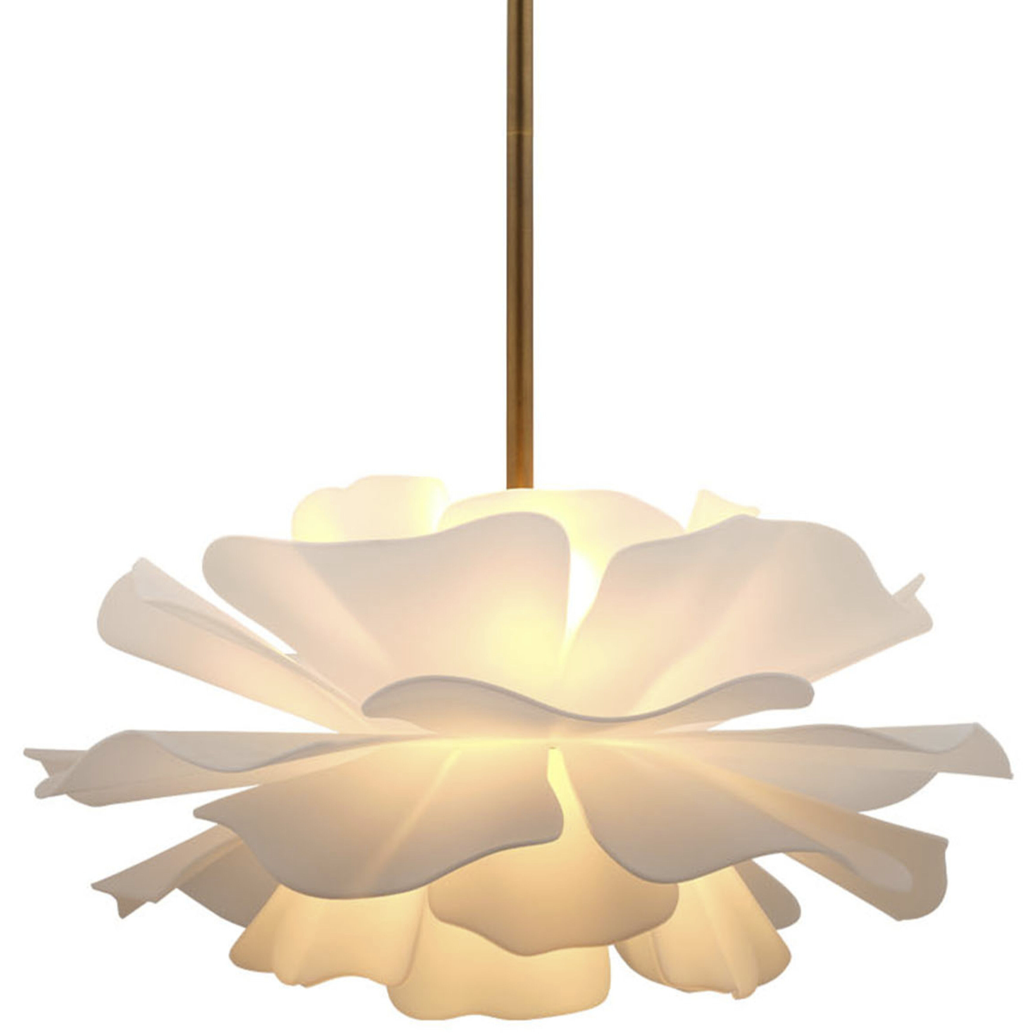 Zinnia 4 Light 22 inch Antique Brass Chandelier Ceiling Light in Small, Small, Inline