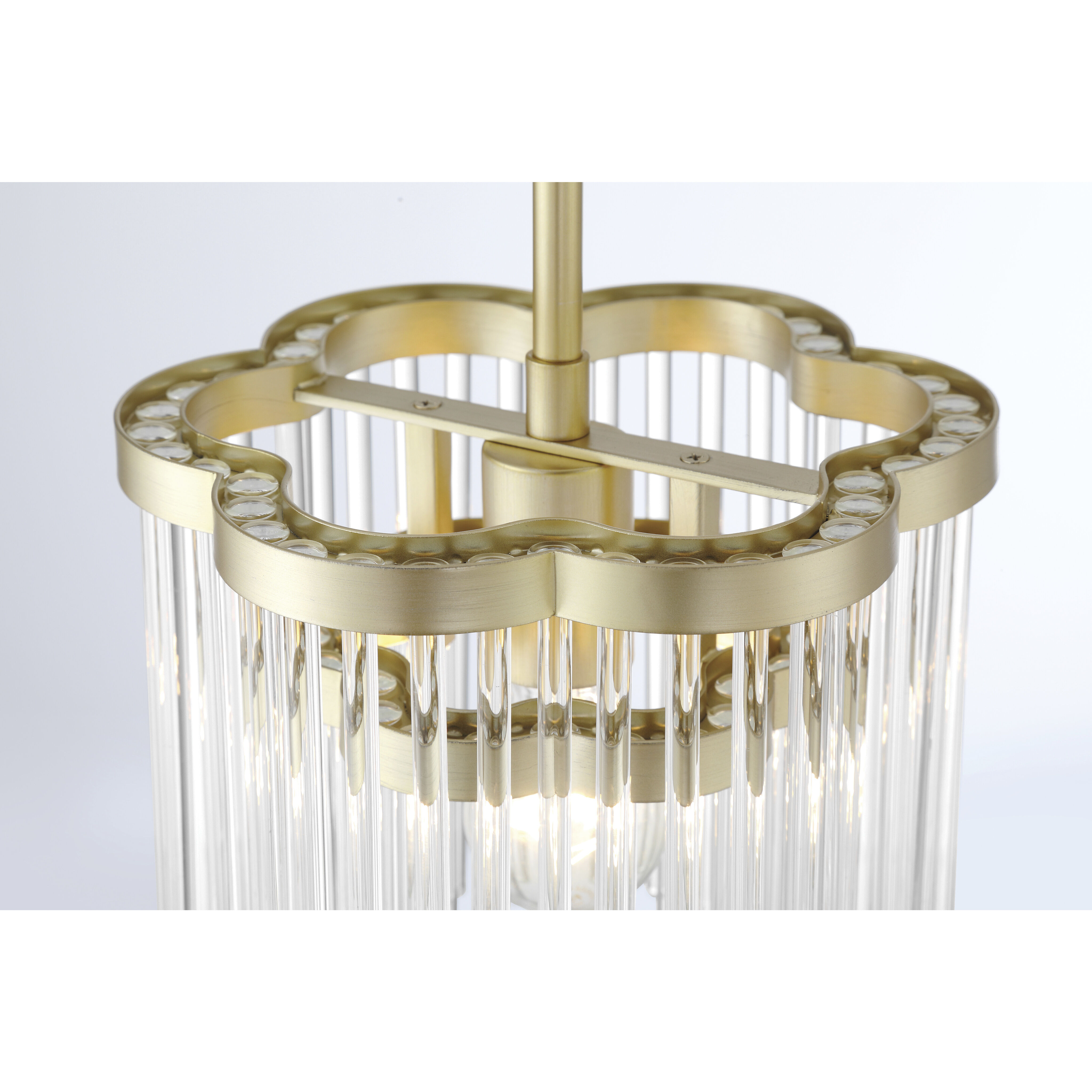 Azura 1 Light 8.63 inch Heirloom Brass Mini-Pendant Ceiling Light