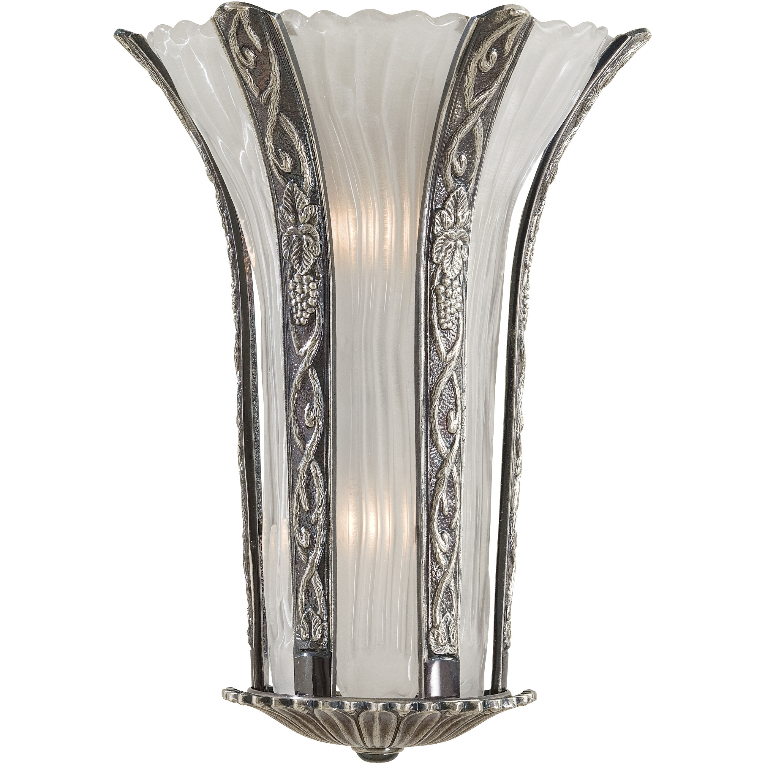 Metropolitan Family Collection Wall Sconce Wall Light in Platinum