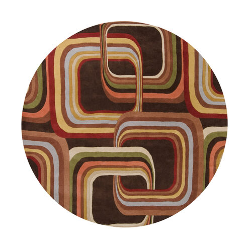 Forum 48 inch Brown and Brown Area Rug, Wool