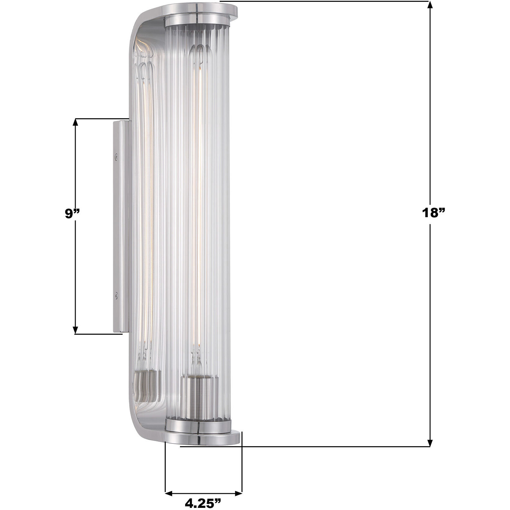 Jarvis Bath Sconce Wall Light in Polished Nickel