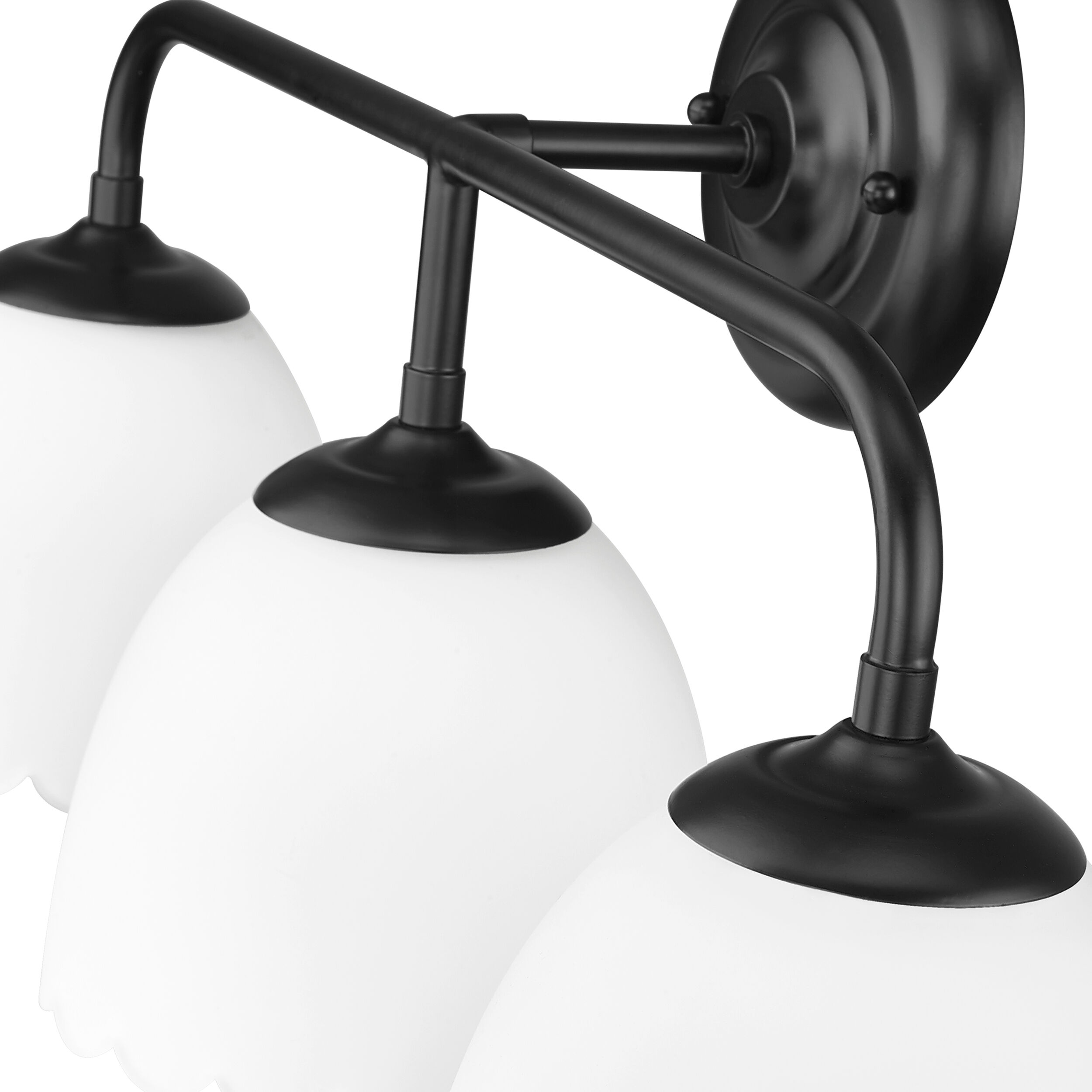 Dorinda Vanity Wall Light in Matte Black