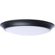 ColorQuick LED 9.49 inch Black Close-to-Ceiling LED Disk Ceiling Light