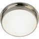 Roderick 2 Light 13.5 inch Polished Nickel Flushmount Ceiling Light
