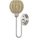 Summervine Wall Sconce Wall Light in Brushed Nickel, Single