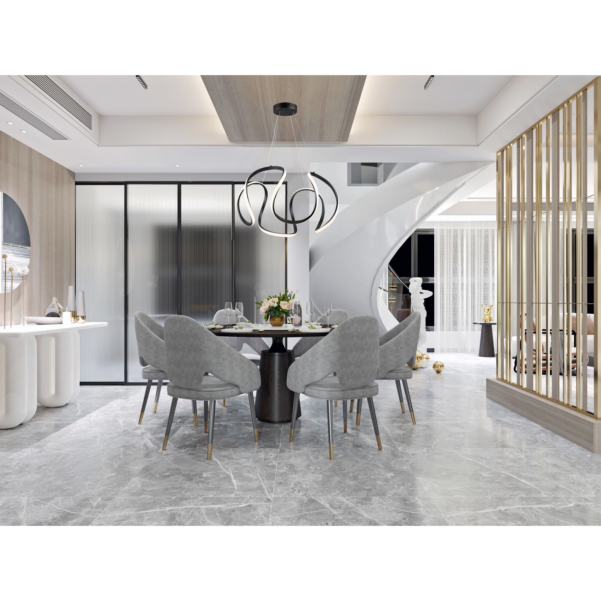 Mira LED 24.8 inch Black Pendant Ceiling Light