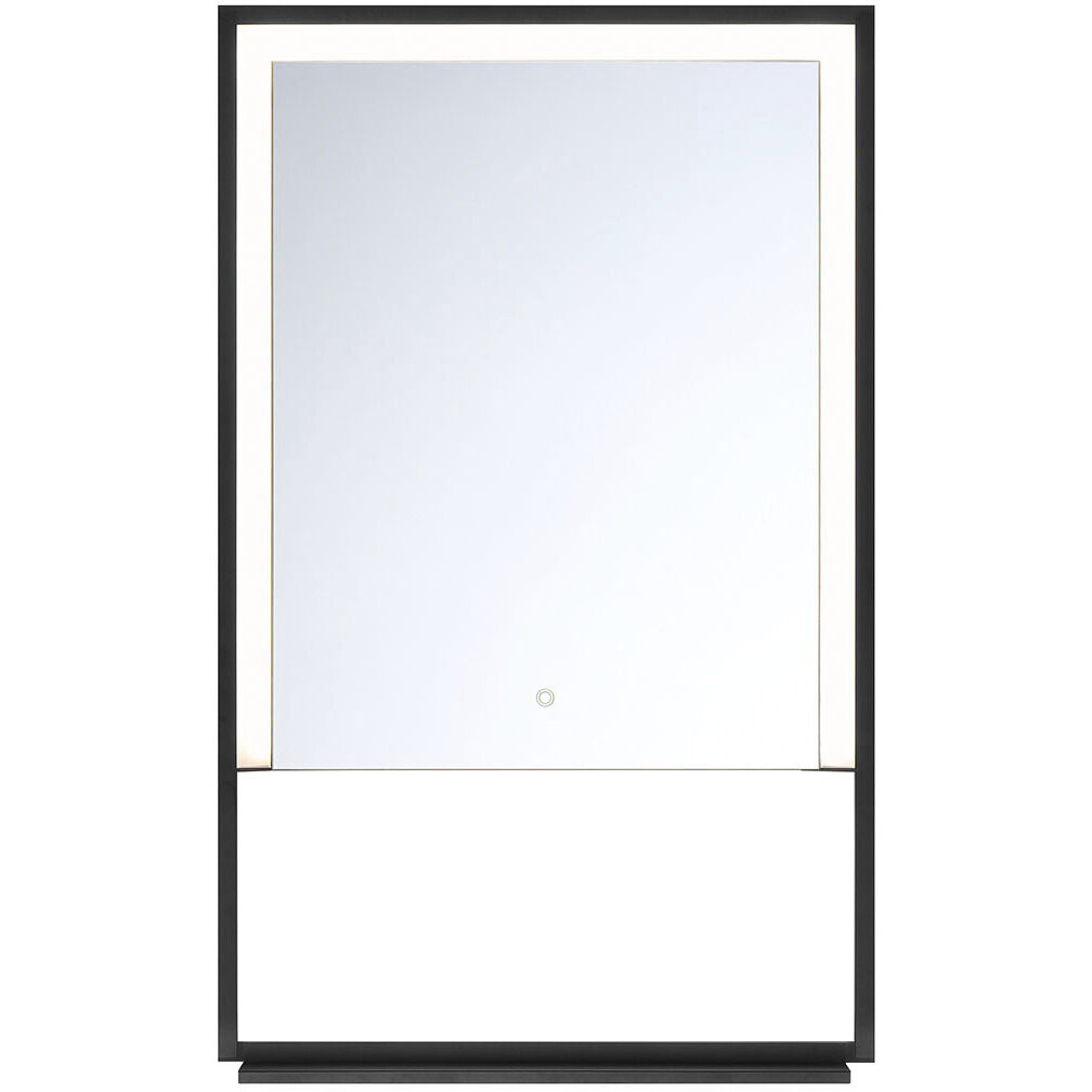 Sayora 32 X 20 inch Black Mirror, Small