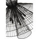 Alito 8 Light 35 inch Matte Black Chandelier Ceiling Light
