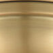 Aditi Beacon 1 Light 6 inch Brushed Brass Flush Mount Ceiling Light in Matte White Glass, Aditi