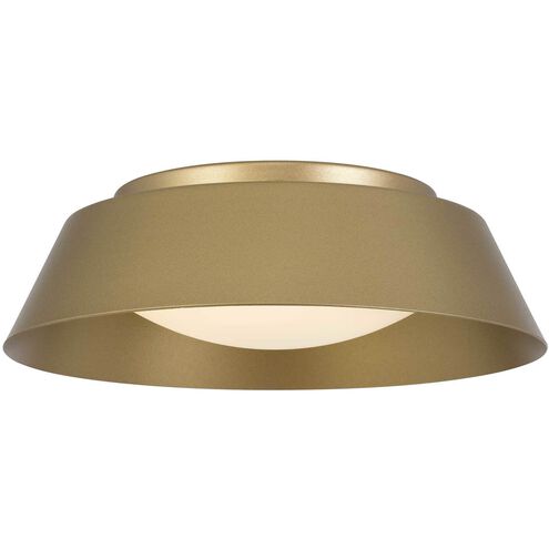 Pez LED 11 inch Painted Brass Outdoor Flush Mount