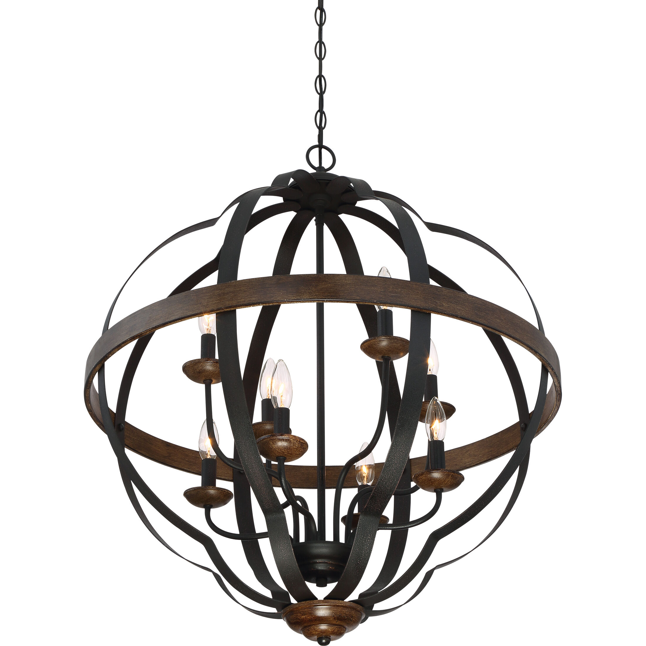 Siren 8 Light 28 inch Marcado Black Foyer Pendant Ceiling Light