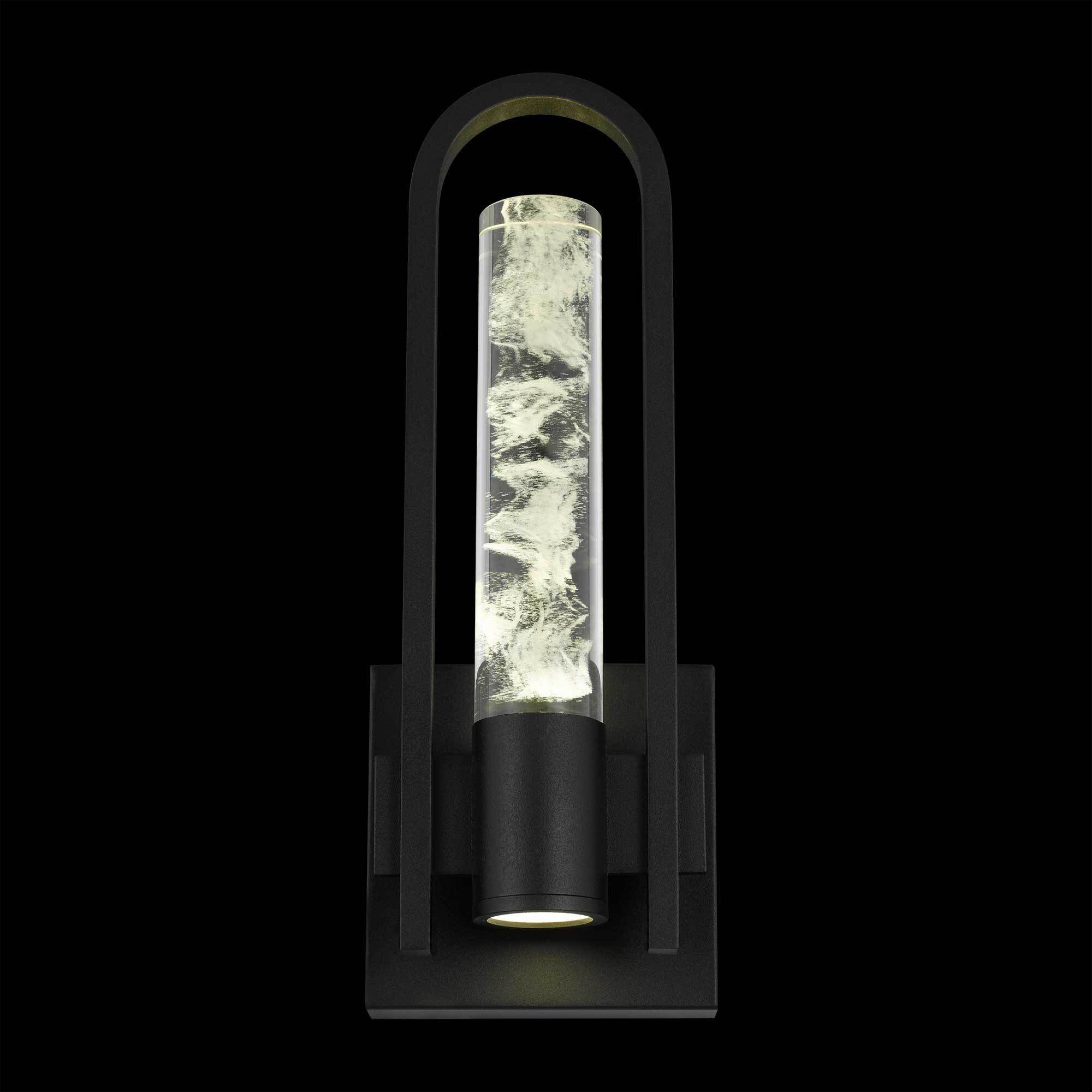 Arch LED 12.75 inch Sand Black Outdoor Wall Sconce