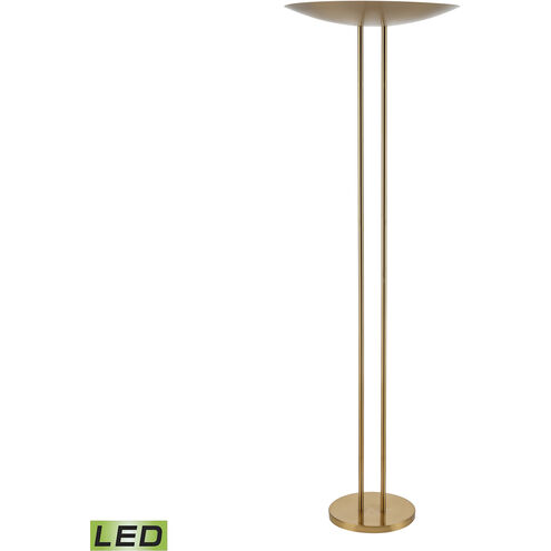 Marston 72 inch 9 watt Aged Brass Floor Lamp Portable Light