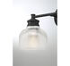 Transitional 3 Light 24.25 inch Matte Black Bathroom Vanity Light Wall Light