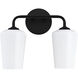 Celino 2 Light 14 inch Black Vanity Light Wall Light
