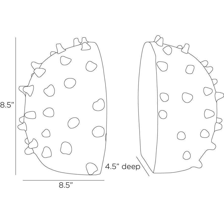 Fenwick 8.5 inch Dark Antique Brass Bookends, Set of 2