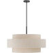 Helbert 6 Light 30 inch Matte Black Pendant Ceiling Light