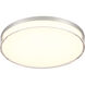 Vantage LED 11 inch Brushed Nickel Flush Mount Ceiling Light, Outdoor