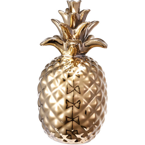 Pineapple Gold Decor Accent