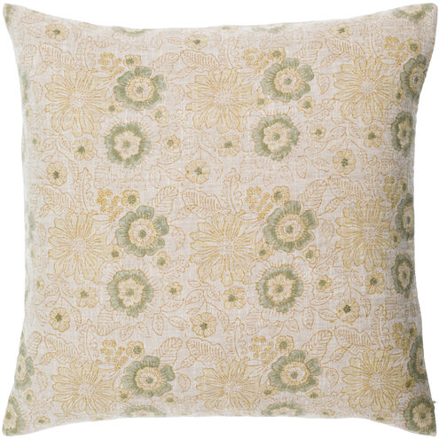 Chateau de Chic 20 X 20 inch Ash/Khaki/Beige/Off-White Accent Pillow